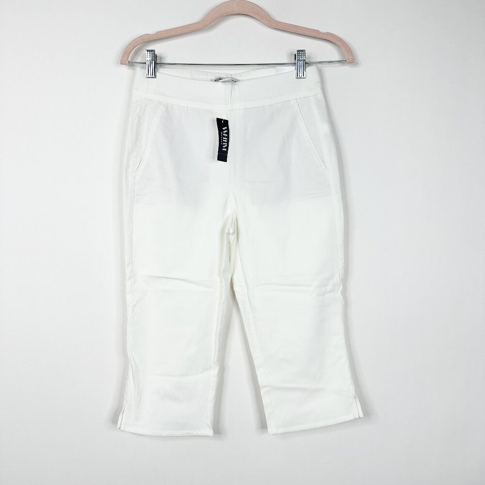 NWT White House Black Market Pull on Straight Capri White 4 - Picture 2 of 7